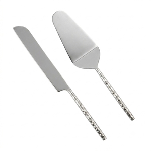 Ensemble de spatules à fromage élégantes en acier inoxydable argenté moderne, outils de service pour mariage et fête - Product Image 5