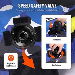 Tubo Gonfiabile Trainabile in PVC da 340 Libbre per 1-2 Persone, Tubo Gonfiabile per Sport Acquatici da 51,8 Pollici - Product Image 4