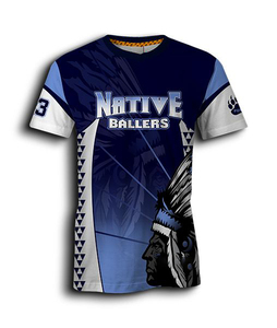 Maillot de baseball pour adulte personnalisé imprimé par transfert thermique, séchage rapide, respirant, antibactérien, protection UV, 100% polyester - Product Image 1