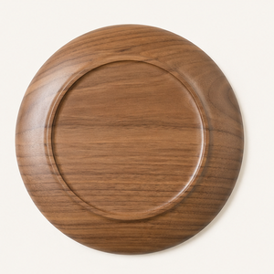 Handcrafted <b>Black</b> Walnut Wood Charger <b>Plate</b> Eco-Friendly Natural Wood Hot Pad for Luxury Hotel Tableware and Home Kitchen Decor - Product Image 4