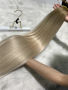 Venta al por mayor de lujo vietnamita humano virgen Remy extensiones de cabello a granel 100% cutícula alineada cabello doble dibujado superventas 2024 - Product Image 3