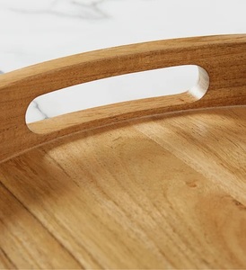 Personalized Acacia <b>Wood</b> Santa Cookie Tray Custom <b>Christmas</b> <b>Eve</b> Serving Platter Engraved Durable and jewelry organizer tray - Product Image 3
