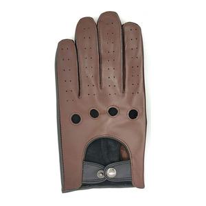 Lightweight Real Leather <b>Driving</b> <b>Gloves</b> For Adult Lambskin Brown Breathable <b>Driving</b> Winter Season <b>Gloves</b> - Product Image 6