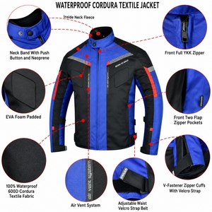 Chaqueta de Motociclismo Personalizada con Certificación CE, Impermeable, para Aventuras, Reflectante, Equipo de Protección para Motociclistas - Product Image 4