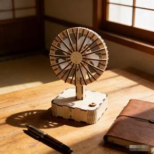 Ventilador de Madera Hecho a Mano, 3 Velocidades, Venta Directa de Fábrica, al por Mayor - Product Image 2