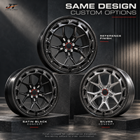 Jantes forgées en carbone à cinq branches, 18-22 pouces, 5x112 5x114.3, deux pièces, VIW-225 pour BMW Audi Mercedes-Benz