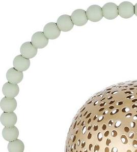 Wholesale Luxury Gold Metal Mabkhara Sage Green Beaded Handle Design Bulk Saudi Arabian <b>Bakhoor</b> Burner Majlis <b>Oud</b> Dakhoon Holder - Product Image 5