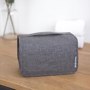 MA74 Compact Hanging Travel for <b>Toiletry</b> <b>Bag</b> with Multiple Compartments Detachable <b>Clear</b> Airport Mesh Pocket Logo Pattern - Product Image 3
