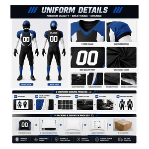 Tenues de football américain haut de gamme pour équipes, unisexes, nouvelle collection, respirantes, couleur et logo personnalisables, service OEM - Product Image 6