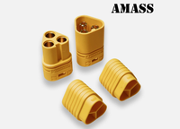 Câble de Conduite en Cuivre Étamé Personnalisé, Faisceau de Câbles Amass MR/MT60, Connecteur Mâle/Femelle 3 Broches, Câble PVC Haute Intensité