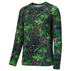 Chemises de chasse sur mesure en tissu respirant et à séchage rapide pour hommes, camouflage de haute qualité, respirant, vente en gros - Product Image 3