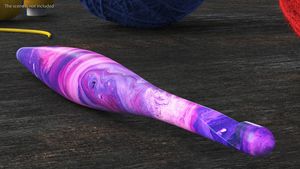 เข็มโครเชต์เรซิ่นรักษ์โลกแบบสั่งทำพิเศษจาก FAIZA CRAFT มีสีหลากหลายแบบกลิตเตอร์ให้เลือก ขนาด 3.5 มม. ขึ้นไป สำหรับขายต่อ - Product Image 5