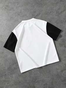 100% Cotton Jersey Men's Professional Short Sleeve Stylish Oversized Printed Breathable Quick Dry Anti-Wrinkle O-Neck Plus Size - Product Image 2