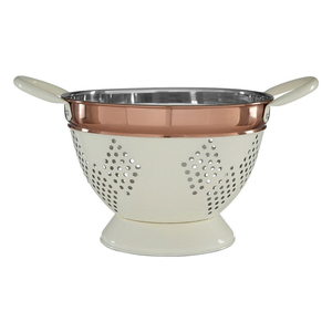 Fine Quality Stainless Steel <b>Colander</b> With Footed Base And Handles Mirror Finish Metal Kitchen <b>Strainer</b> For Draining Vegetables - Product Image 5