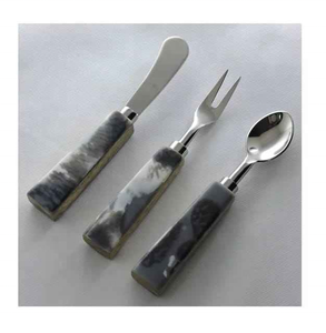 Marble Look <b>Cheese</b> <b>Knives</b> <b>Set</b> With Resin Handle Stainless Steel Cutlery <b>Set</b> Restaurant Wedding Hot Selling Low Price Cutlery <b>Set</b> - Product Image 1