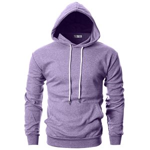 Sweat à capuche confortable pour homme, uni, personnalisé, en molleton épais, avec poche kangourou, 100% coton mélangé, coupe décontractée - Product Image 1