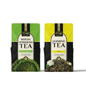 Té de Jazmín Vietnamita para Exportación al por Mayor, Sin Aditivos, Té de Sabor para Tiendas de Té, Matcha Genmaicha, Marca Cozy Premium - Product Image 2