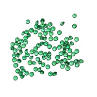 Aigue-marine naturelle colombienne unique, taillée en diamant, facettée, de qualité supérieure AAA+, verte, calibrée par un tiers, pour la fabrication de bijoux
