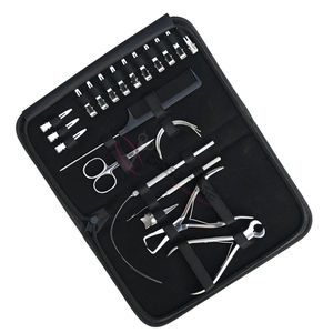 Kit de Herramientas para Extensiones de Cabello Plateadas con Removedor de Micro Anillos, Cortador de Queratina, Gancho para Cabello, Herramienta de Bucle, Clips de Seccionamiento y Tijeras - Product Image 1