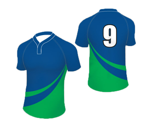 Camiseta de rugby para hombre de colores brillantes, precio económico, secado rápido, cuello redondo, diseño personalizado, ligera, duradera y suave. - Product Image 2