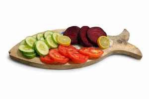 Bandeja de Servir de Madera Hecha a Mano con Diseño Artístico de Peces Madhubani, Bandeja con Asas, Decoración para el Hogar, Regalo - Product Image 4