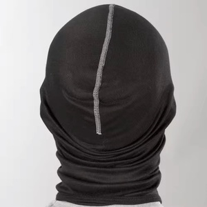Balaclava unisexe noire, couvre-visage respirant et imperméable pour usage extérieur, taille adulte 56-58 cm, style uni - Product Image 3