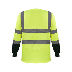 Vêtements de travail à manches longues haute visibilité pour l'extérieur, tissu léger, détails réfléchissants, confortables pour les équipes de travail, chemise de sécurité - Product Image 2