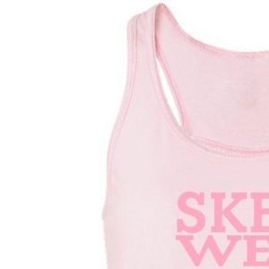 Camiseta sin mangas AKA Skee Wee My Sorors, color rosa claro, para fitness y entrenamiento, ropa de hermandad griega - Product Image 3
