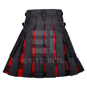 Custom Women Knitted <b>Kilt</b> Skirt Solid Design Breathable 100% Polyester <b>Mini</b> Skirt OEM Available Casual - Product Image 2