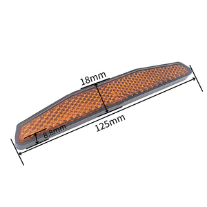 Feuille réfléchissante rectangulaire rouge ambre orange E-Mark, matériau rétroréfléchissant pour la sécurité routière - Product Image 3