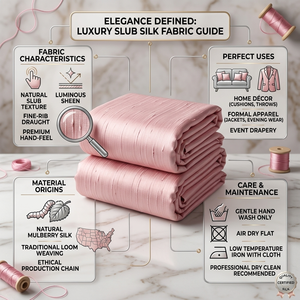 Tissu en soie tissée 100% Dupionne rose clair avec texture élégante pour robes de mariée, saris, décorations et vêtements pour filles - Product Image 6