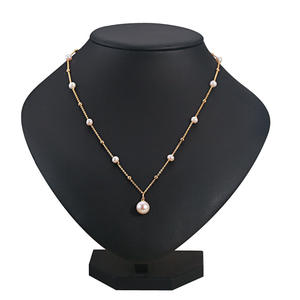 สร้อยคอจี้มุกน้ำจืดเอ็ดดิสันจากจูจี้ ขายส่ง หุ้มด้วยทอง 18K ดีไซน์ท้องฟ้าเต็มดาว เครื่องประดับสุดหรู ไอเดียของขวัญที่สมบูรณ์แบบ - Product Image 5