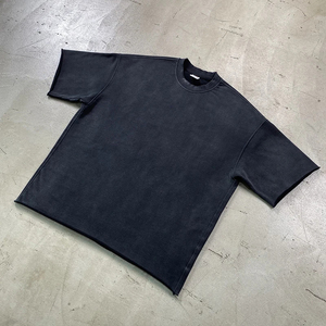 Camiseta con Logotipo Personalizado, Precio al por Mayor, Camiseta con Lavado Ácido, 100% Algodón, Camiseta Oversize de Moda para Hombre - Product Image 1