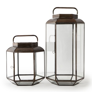 High selling luxury Metal <b>Lantern</b> candle holder for home use decorative table decor lighting decor black morrocon <b>lantern</b> - Product Image 2
