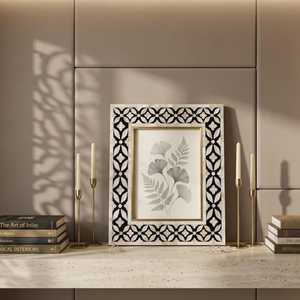 ZONE ARTISANAUTE HCZ-49 Cadre vertical décoratif élégant en nacre incrustée, sculpté à la main, léger, impression numérique couleur intégrale - Product Image 3