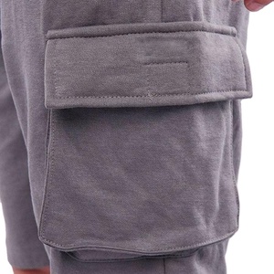 Short Cargo en éponge confortable et tendance de haute qualité pour hommes, tenue décontracté, short en molleton de coton respirant avec plusieurs poches - Product Image 3