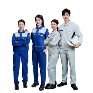 Vêtements de travail pour électriciens à bon prix, vêtements de chantier en coton PE, combinaison de soudeur, vêtements de ferme, design/logo personnalisé - Uniforme d'usine FMF - Product Image 1