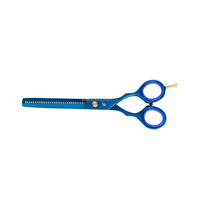 Tijeras de Peluquería Profesionales Japonesas de Acero Inoxidable, Hoja Afilada, Ligeras, 28 Dientes, Mango Largo, para Diestros, de Gervet