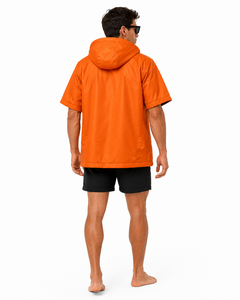 Parka de natation longue professionnelle pour hommes, imperméable, doublée polaire, à capuche, en polyester, avec fermeture éclair, pour nageurs compétitifs, plage et piscine - Product Image 4