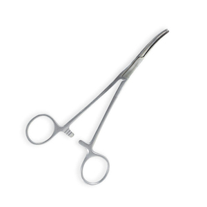 Pinces chirurgicales hémostatiques en acier inoxydable de haute qualité, courbées/droites, avec système de verrouillage à cliquet, 5 pouces - Product Image 5