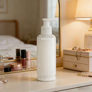 Bouteille ronde en plastique PET blanc de 100 ml en gros - Flacon pulvérisateur vide à fine brume pour parfum, nettoyant, lotion, crème, huile - Product Image 5