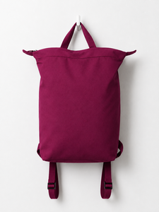Brown Roll Top Student <b>Backpack</b> Lightweight <b>Laptop</b> Bag School Travel Daypack for daily use - Product Image 6
