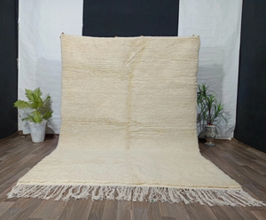 Tapis de prière persan marocain noué à la main en laine, écologique, antidérapant, à franges, motif géométrique, poils moyens, pour salon et chambre d'enfant - Product Image 1