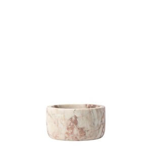 Luxury <b>Pink</b> Marble <b>Bowl</b> Natural Stone Decorative Cylinder <b>Bowl</b> Wholesale Modern Tabletop Centerpiece for Home Hotel Restaurant - Product Image 1