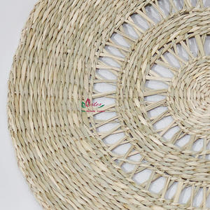 Eco-Friendly <b>Round</b> Natural Seagrass Water Hyacinth Woven Placemats, Durable <b>Table</b> <b>Mats</b> for Dining & Home Decor - Product Image 2