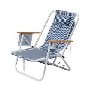 Sedia da Spiaggia Portatile 24 Pollici, Leggera, in Tessuto Oxford, con Imbottitura in Cotone, per Parco e Uso Esterno - Product Image 4