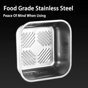 Extra-Large <b>Stainless</b> <b>Steel</b> <b>Food</b> Storage <b>Containers</b> 2/4/6/8/10 PCS Set Blue Lids Deep Design Airtight Seal - Product Image 4