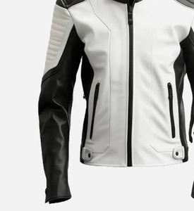 Men's Premium Genuine Leather Motorcycle <b>Jacket</b> Biker <b>Racing</b> <b>Jacket</b> Custom Design Protective Riding Gear - Product Image 4