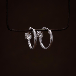 Pendientes de Aro con Diamantes Creados en Laboratorio para Mujer, Corte Redondo, Joyería Clásica para Uso Diario, Opciones Multitono - Product Image 5