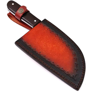 Couteau de cuisine artisanal LEGACY BLADES en acier Damas forgé à la main, ultra-affûté, avec manche en bois, écologique et fait main - Product Image 5